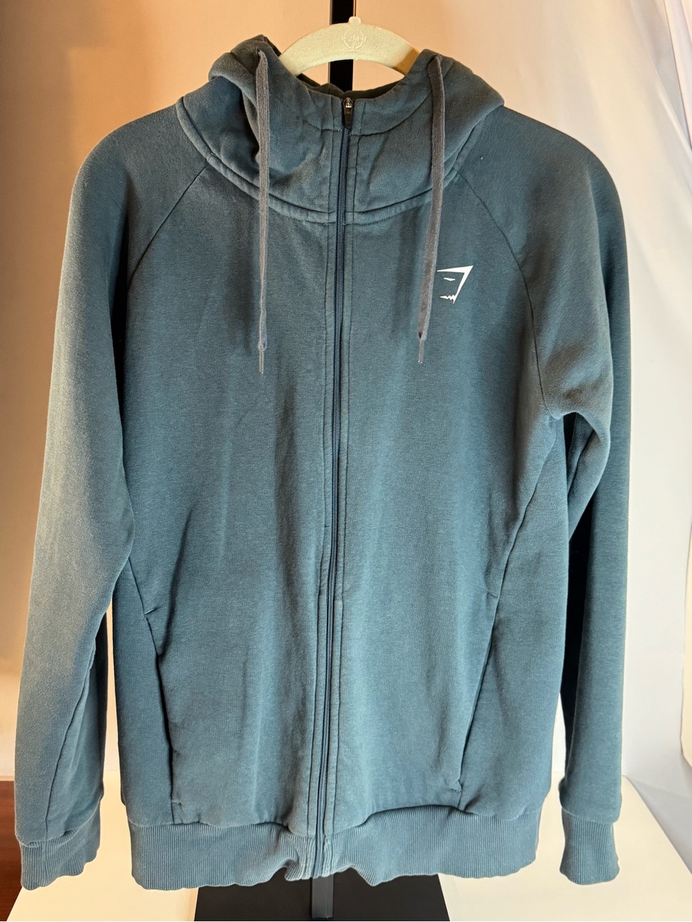 Gymshark Men's Zip-Up Hoodie Jacket in Teal Green Size Small